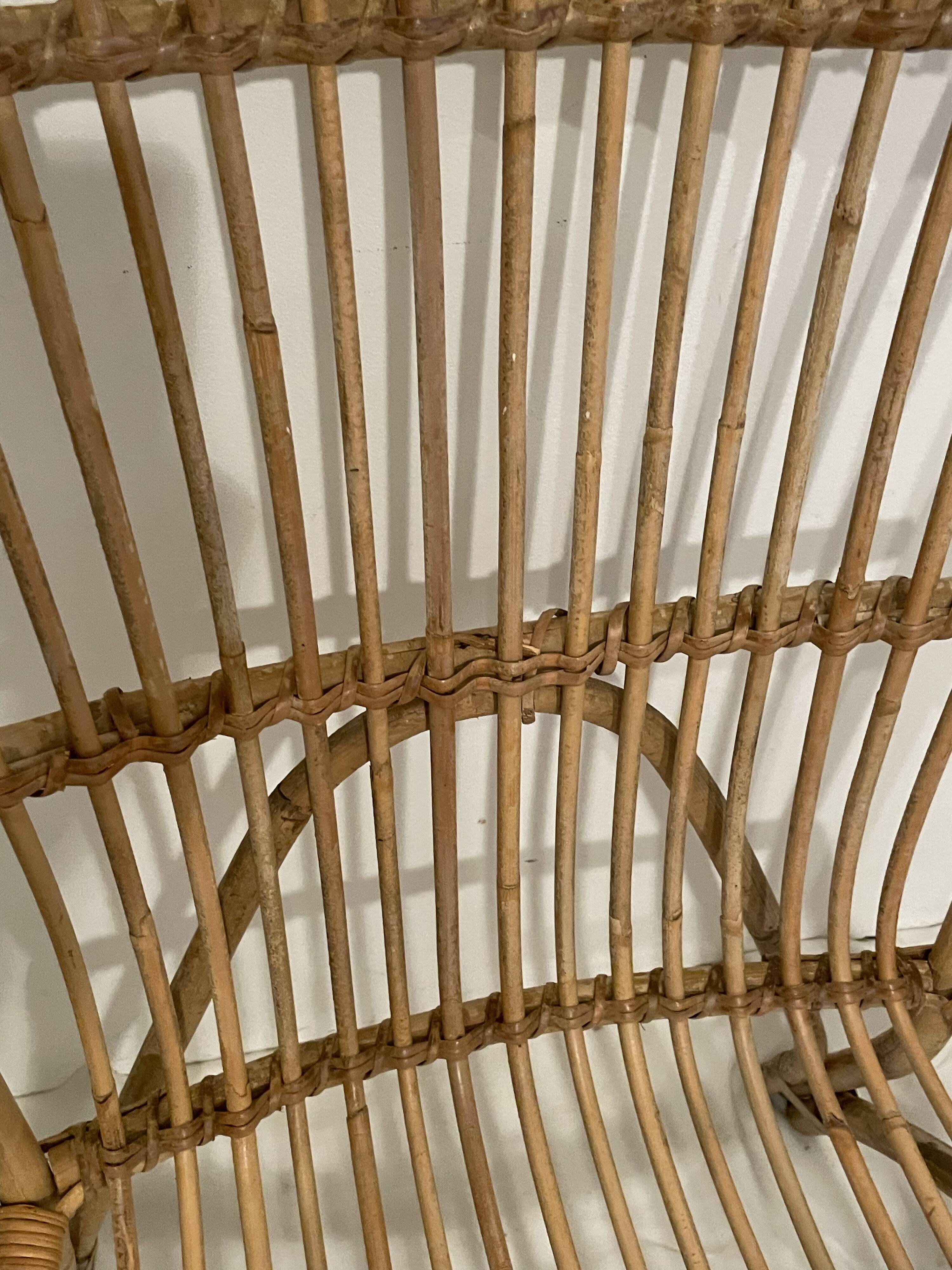 Rattan armchair
