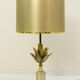 Maison Charles brass lotus desk lamp, 1960s