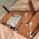 Wall cloakroom wood coat racks hooks aluminum vintage mirror