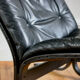 Vintage Scandinavian leather armchair Siesta Ingmar Relling 1970