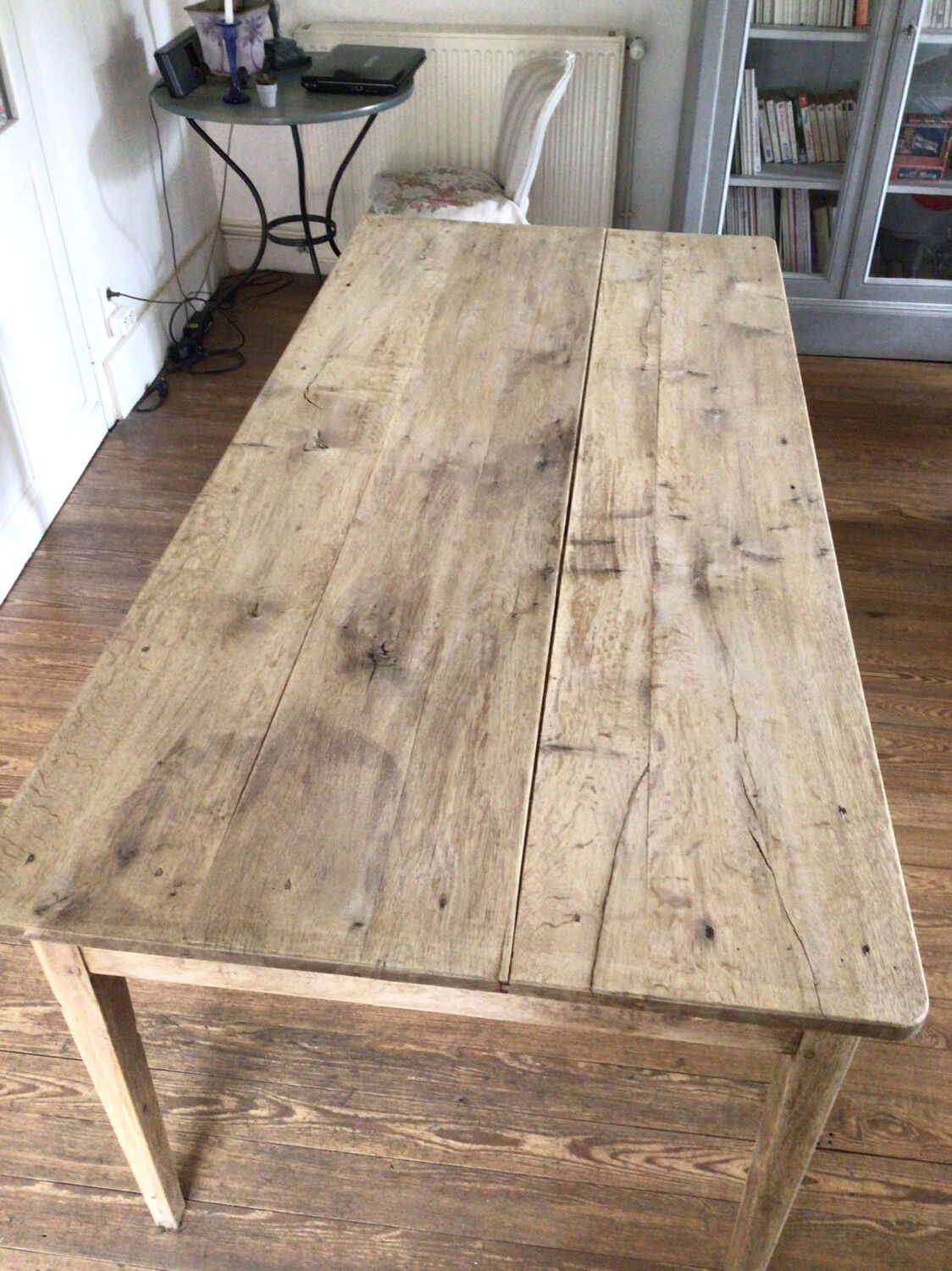 Table de ferme en chêne 1m80