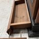 Vitrine murale en bois naturel XIX siècle