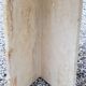 70s travertine and smoked glass designer coffee table