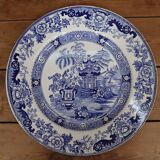 Creil & Montereau Terre de Fer plate Pagoda model 24cm