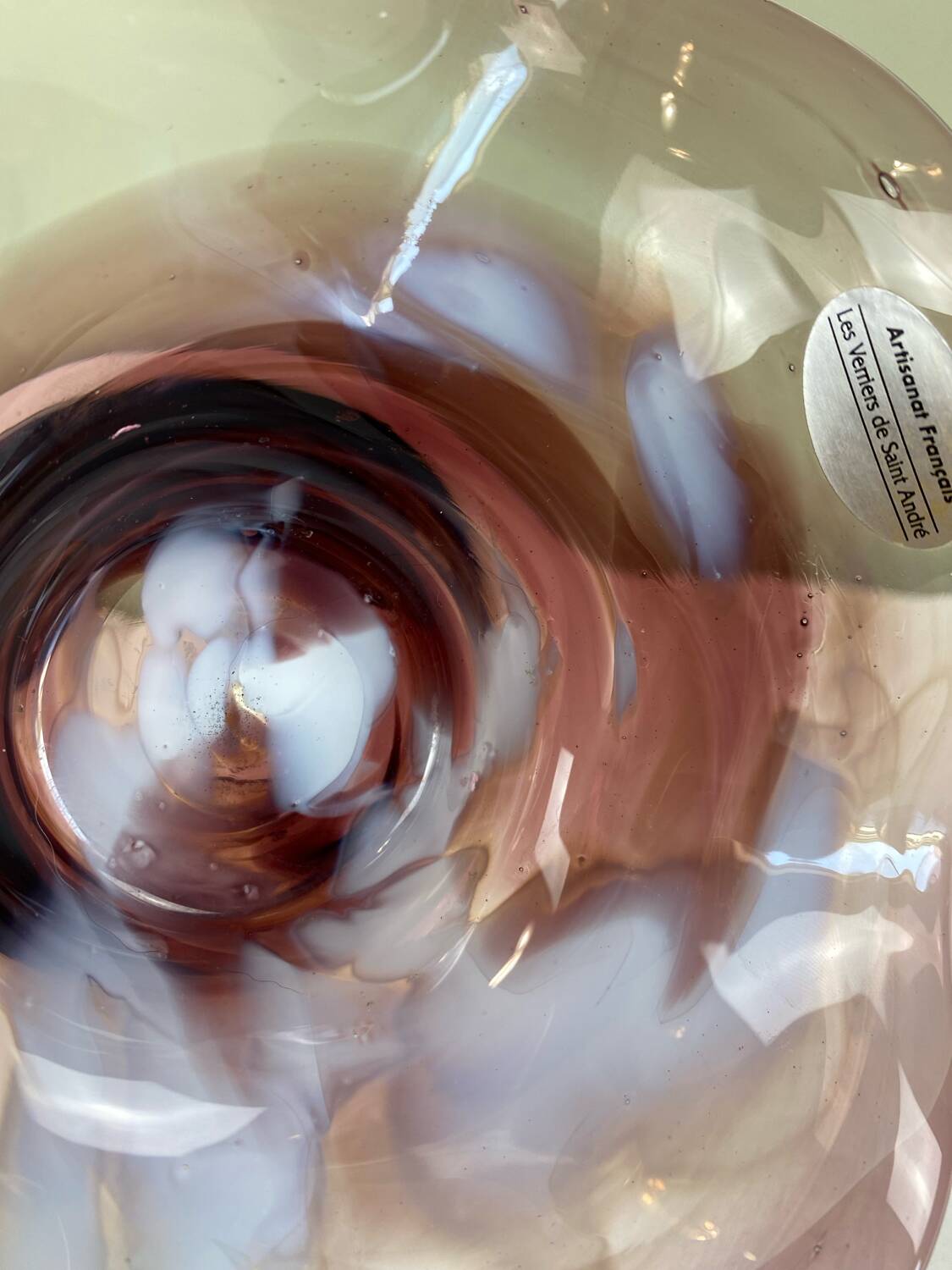 Vide poche en verre soufflé