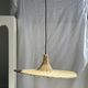 Small suspension, rattan luminaire in hat shape D:60cm