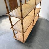 Large rattan shelf 1960
