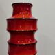 Vase XL west germany 267-48 glossy red ceramic