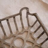 Metal wall-mounted soap holder