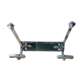 Nickel-plated brass coat rack