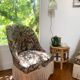 Pair of antique tapestry toad armchairs
