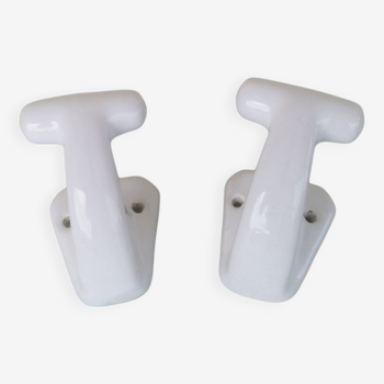 Ceramic towel hooks