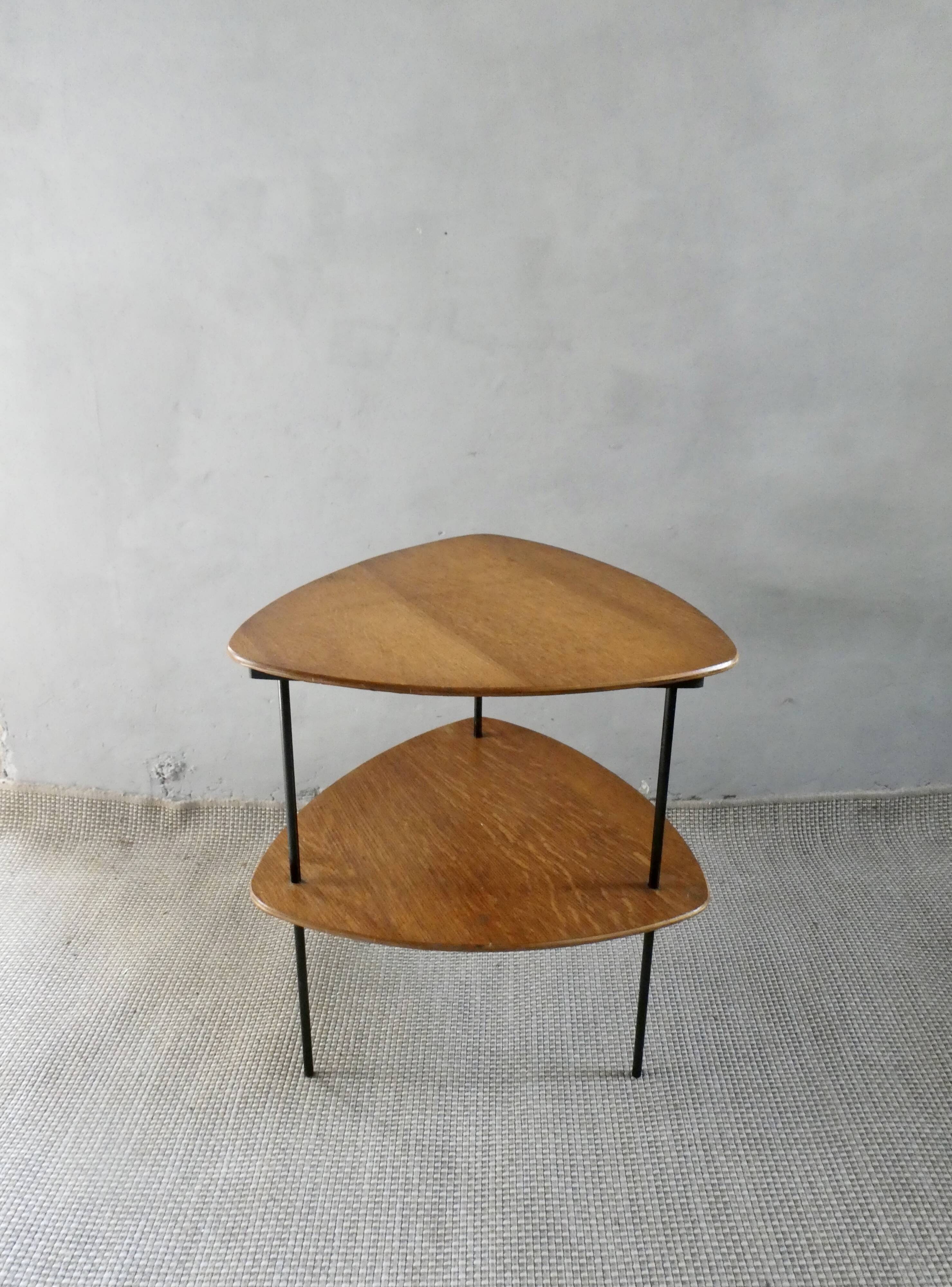 Guéridon tripode, table d'appoint, vers 1950