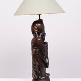 Table lamp Rosewood - Shoulao - God of Longevity Prosperety - China