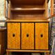 Art Deco Salon Display Cabinet, Flamed Birch Veneer, circa 1920