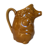 Antique zoomorphic pig pitcher