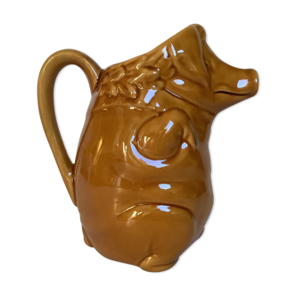 Ancient zoomorphic pig pitcher
