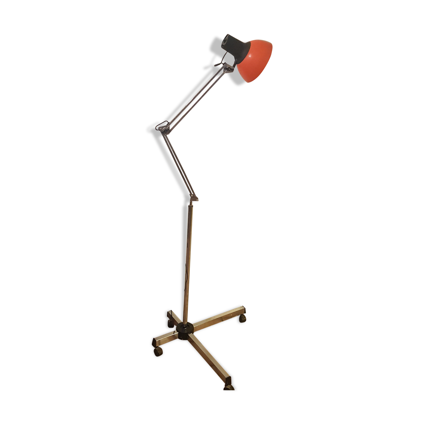 Vintage floor lamp with wheels Lival p12