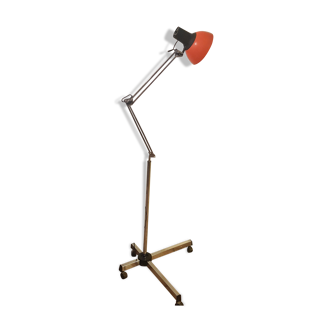 Vintage floor lamp with wheels Lival p12