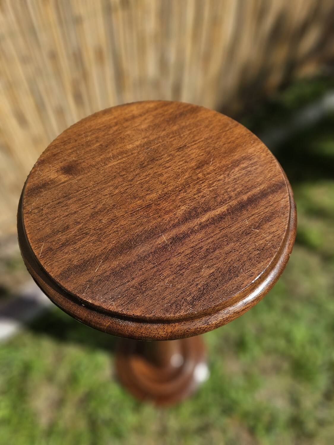 Vintage twisted turned wood column