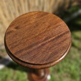 Vintage twisted turned wood column