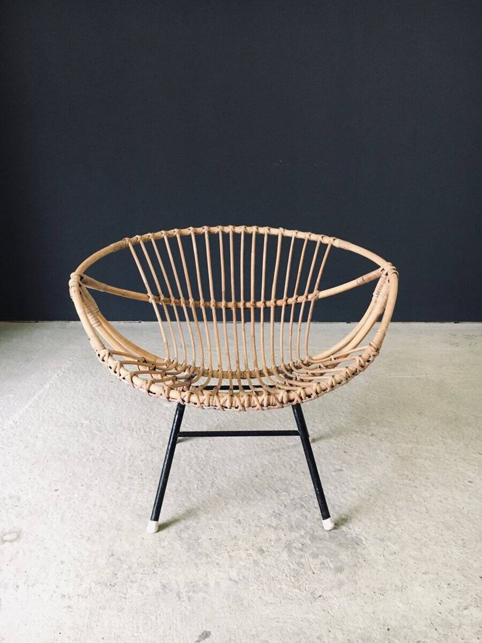 Mid-Century Modern Bamboo Lounge Chair, France, 1950s