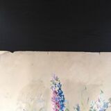 Painting bouquet of flowers and fruits