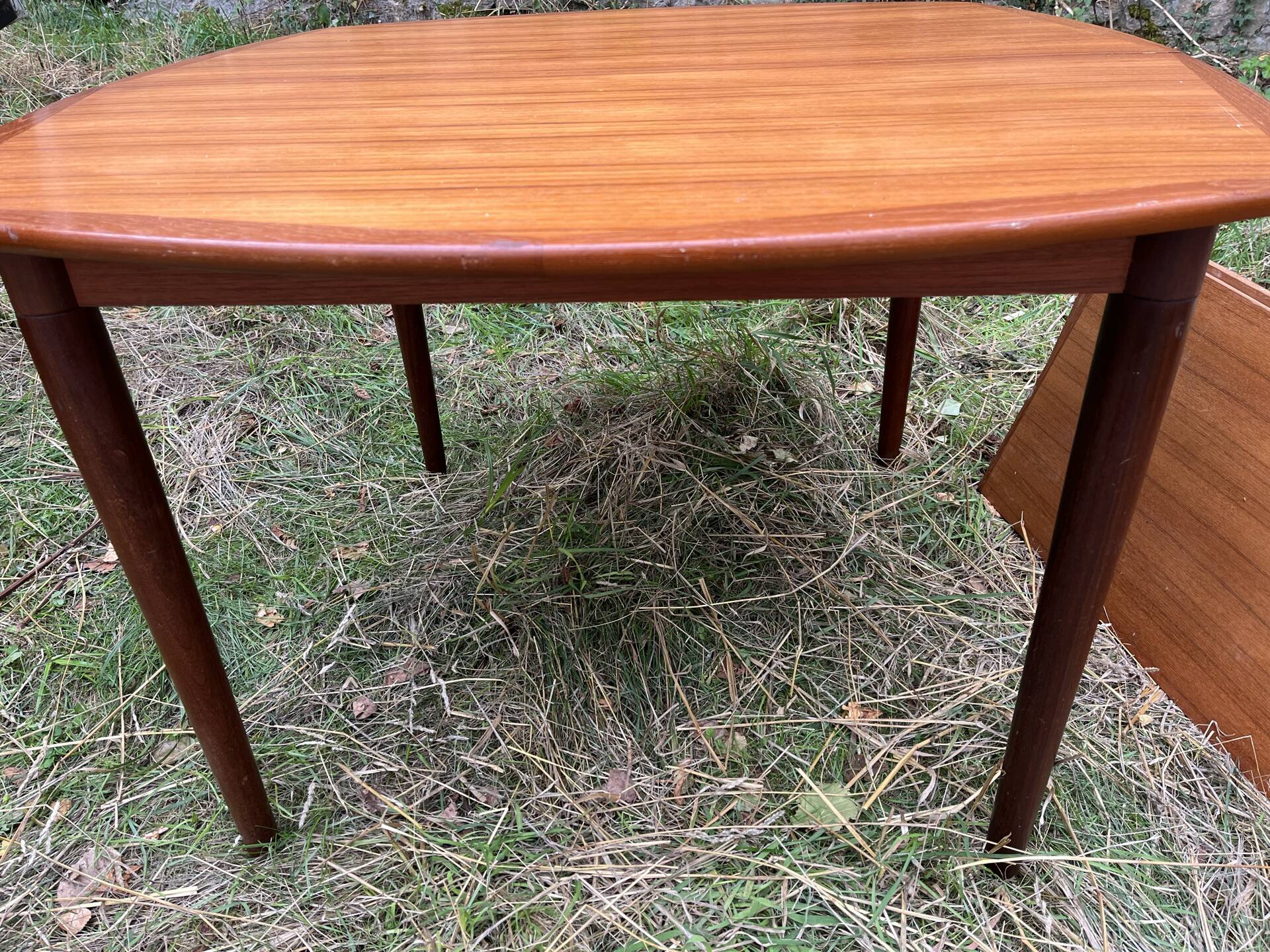 Table à rallonges bois vintage Années 60