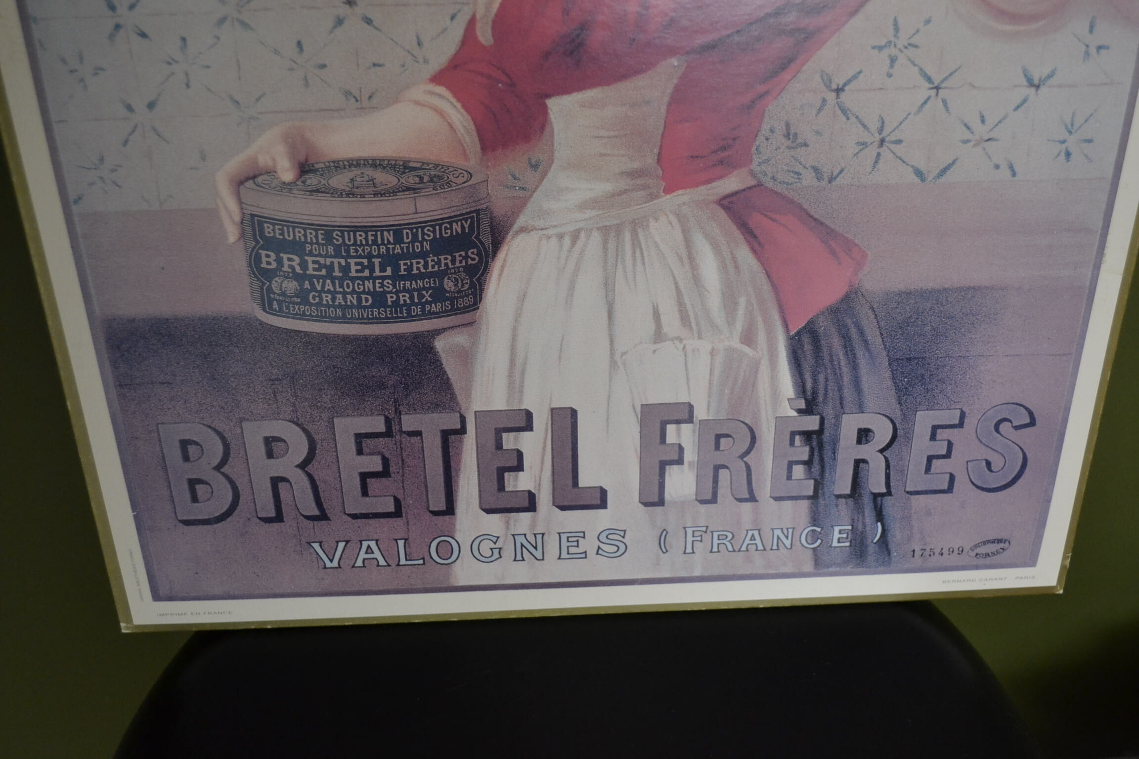 Advertising cardboard poster