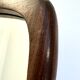 Scandinavian mirror free-form in teck 1960 48x62cm