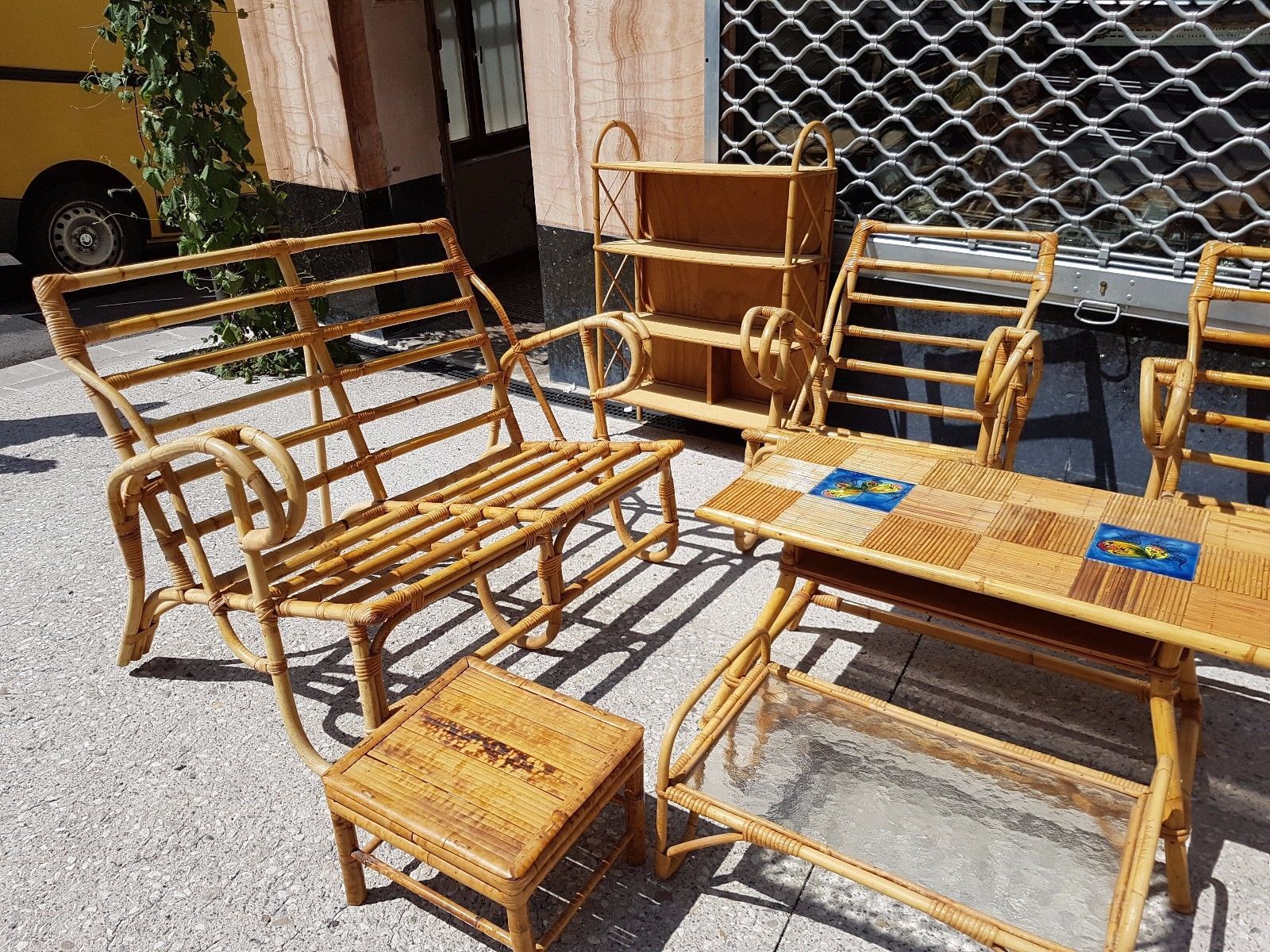 Salon de jardin d'hiver design 70 en bambou