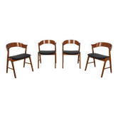 Mid-Century Danish Teak Chairs from Korup Stolefabrik, Denmark, 1960.