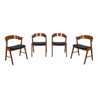 Mid-Century Danish Teak Chairs from Korup Stolefabrik, Denmark, 1960.