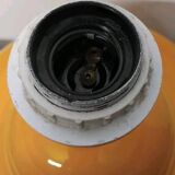 Kostka crackle glazed ceramic lamp base, h: 38 cm, vintage