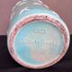 St Clément turquoise and white ceramic Art Deco vase