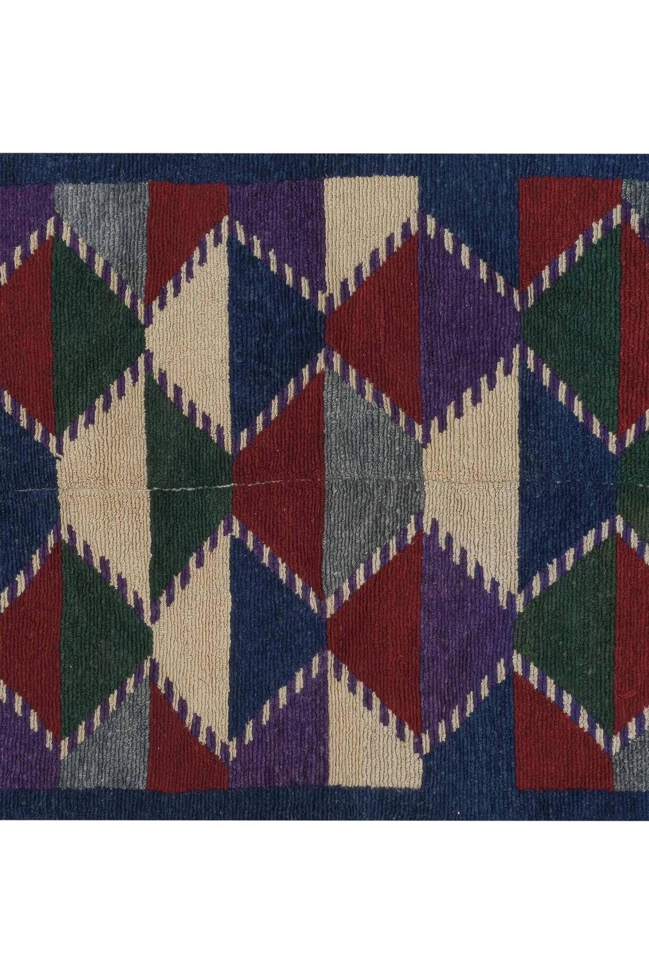 Vintage Turkish handmade rug 109x136 cm