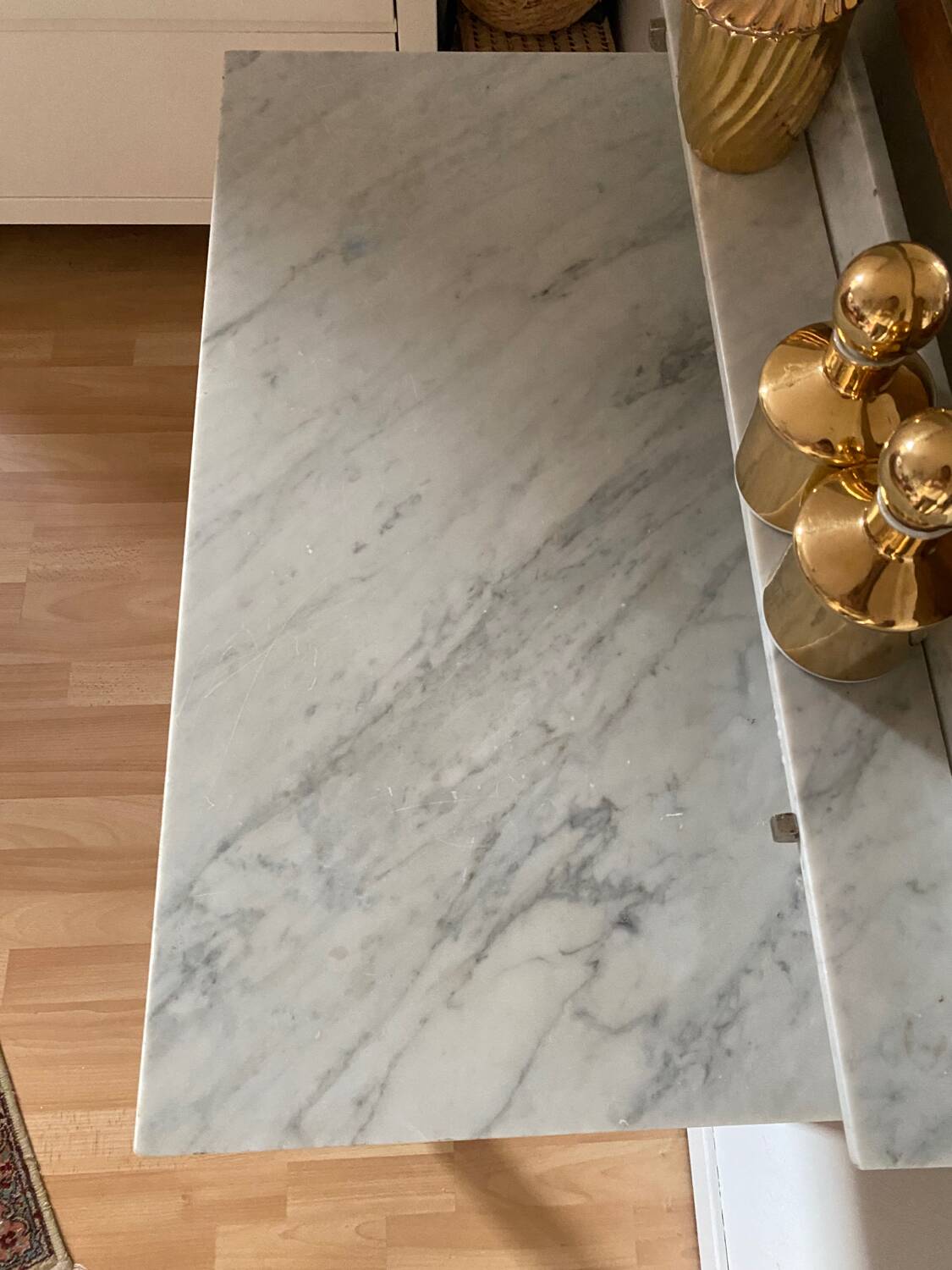 Old art deco wooden dressing table