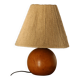 Lampe bois avec abat-jour corde 400mm