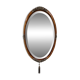 Art Deco Flamed Mahogany Oval Mirror Circa 1910