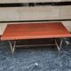 Rectangular steel and wood table