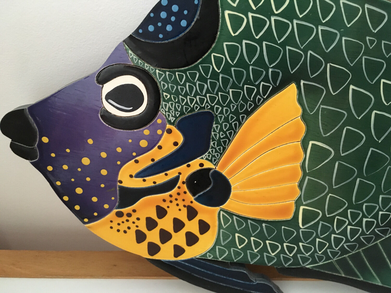 Ethical decorative fish painting.