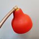 Vintage articulated desk lamp in red lacquered metal, 1950s