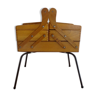 Vintage wood standing worker