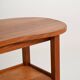 Table de coiffeuse en pin nordique avec étagère, années 1950-60.