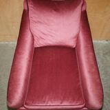 Sofa set and a pair of Victorian velvet armchairs.