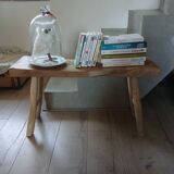 Small solid wood bench