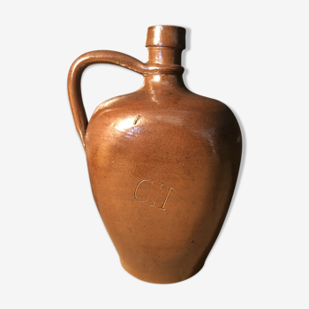 Pitcher in glazed stoneware marking CH