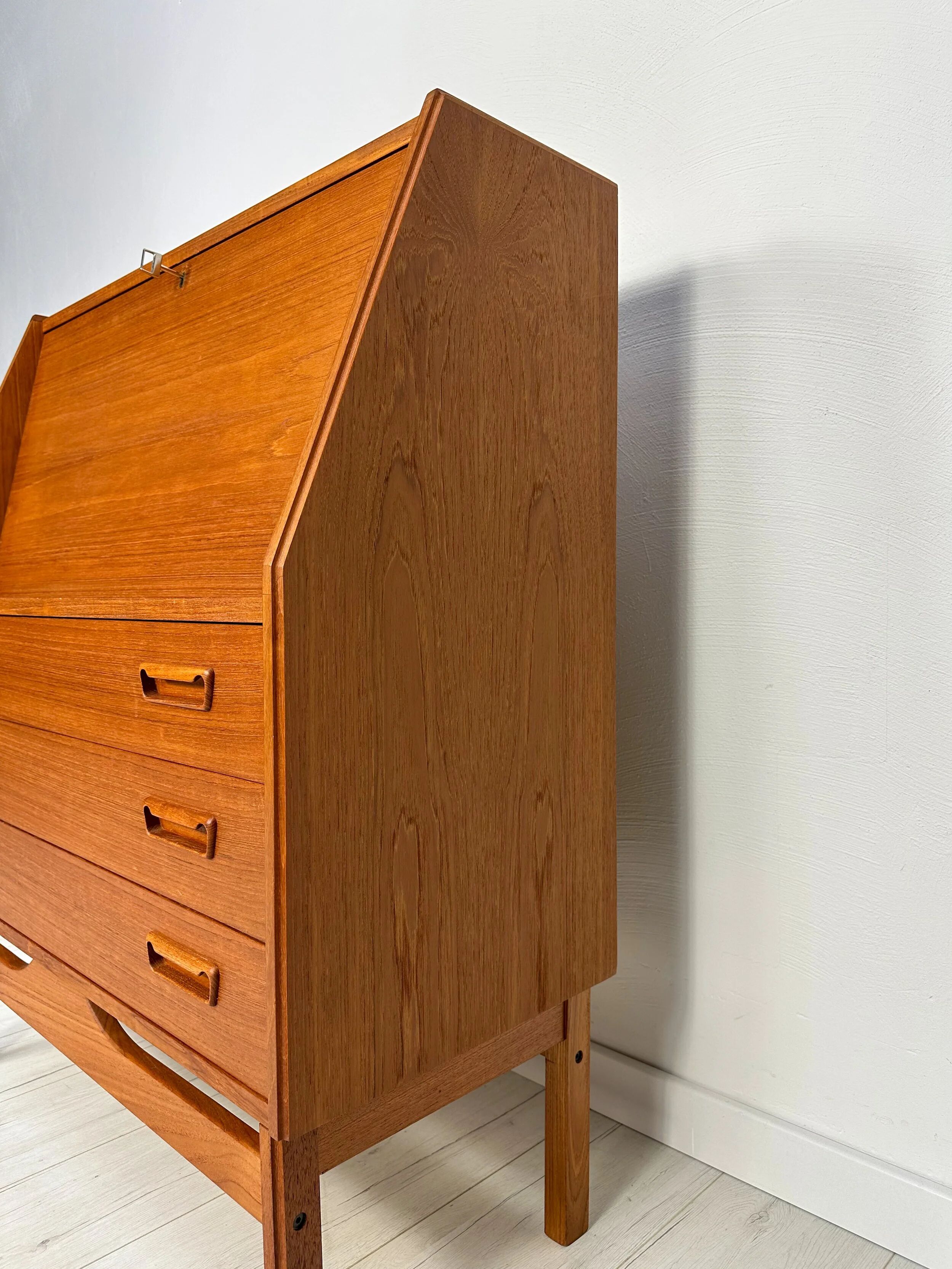 1960s Vintage Danish Teak Secretary by Dyrlund