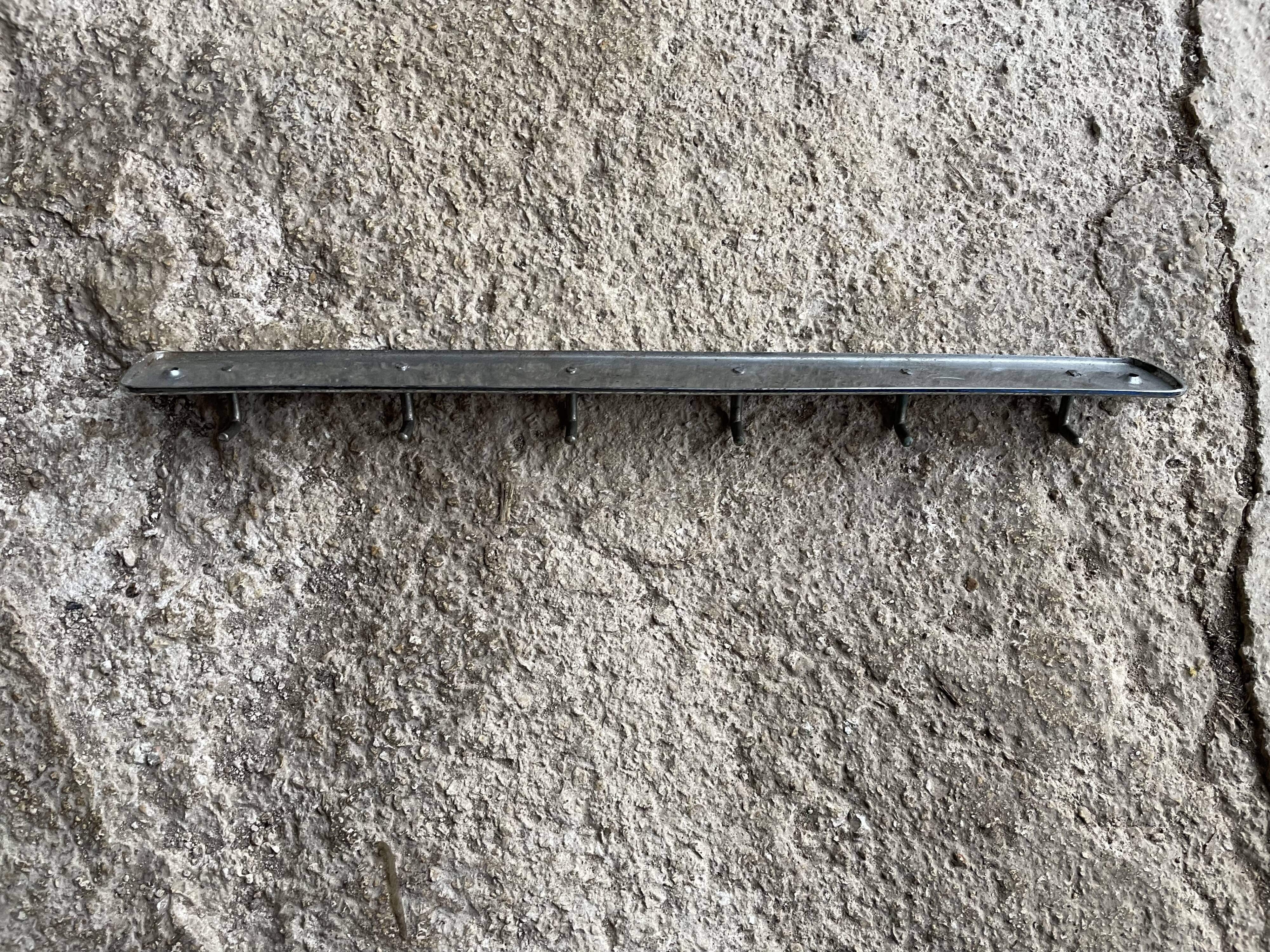 Vintage metal tea towel holder or key ring