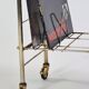 Hi_Fi furniture, brass and black velvet, circa 1970